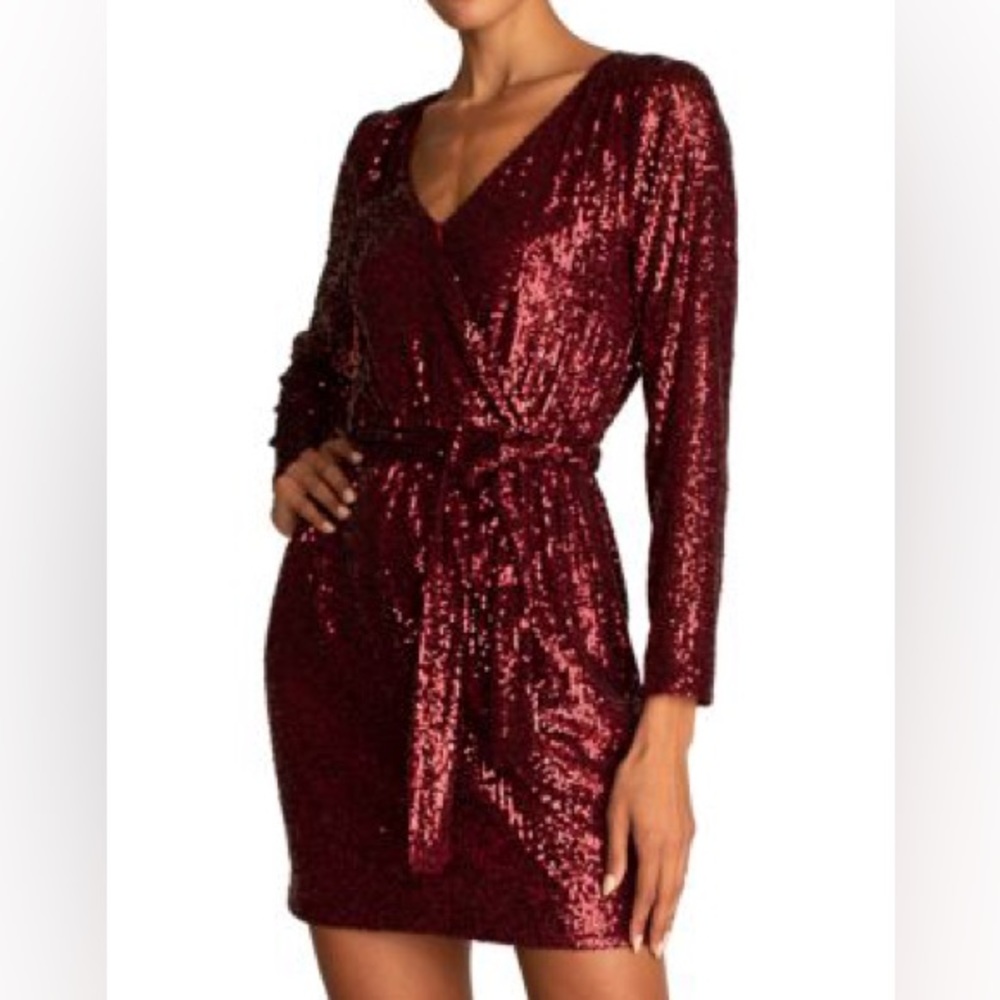 Trina Turk dress. Red sequins. US size 6.